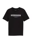 TOM TAILOR DENIM Tričko  čierna / biela