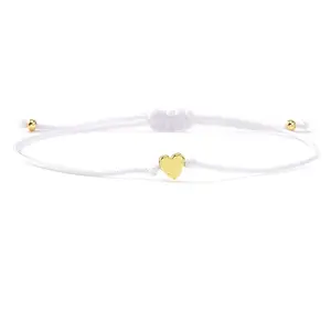 Valentine's Adjustable Braided Polyester Cord Bracelets