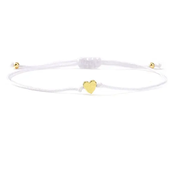 Valentine's Adjustable Braided Polyester Cord Bracelets