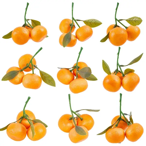 6Pcs Foam Simulated Orange Model