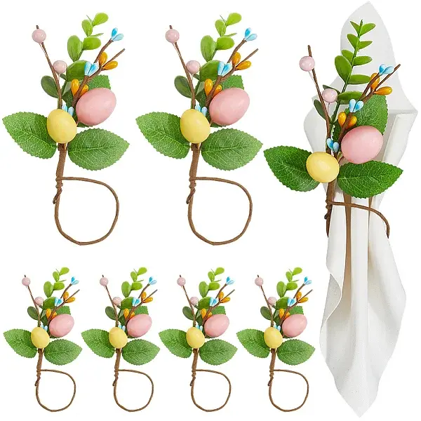 Spun Silk Cloth with Foam Napkin Rings