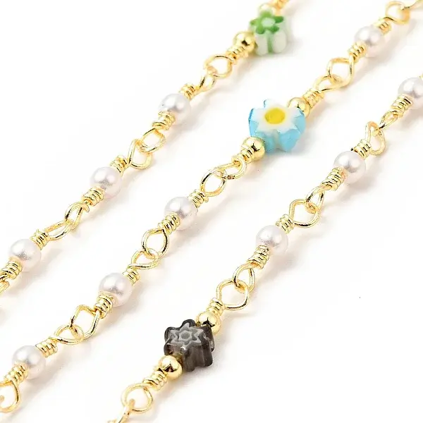 Glass Pearl & Flower Beaded Chains