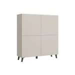 Livetastic VYSOKÁ KOMODA, béžová, kašmírová, 120/128/39 cm