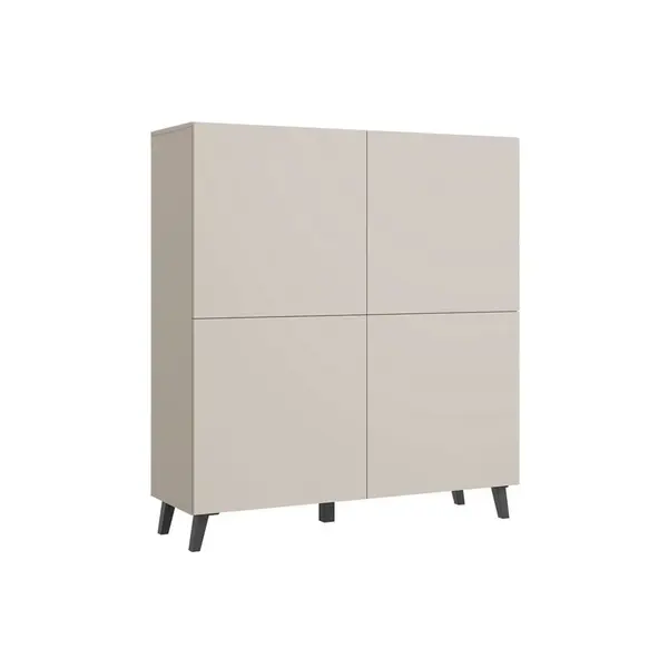 Livetastic VYSOKÁ KOMODA, béžová, kašmírová, 120/128/39 cm