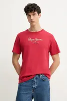 Bavlněné tričko Pepe Jeans Eggo oranžová barva, s potiskem, PM508208