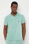 Polo tričko Ralph Lauren zelená barva, 710901044