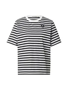 Marimekko Tričko  čierna / biela