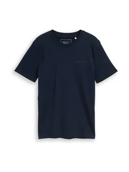 TOM TAILOR DENIM Tričko  tmavomodrá