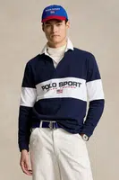 Bavlněné tričko s dlouhým rukávem Polo Ralph Lauren tmavomodrá barva, 710938458