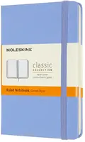 Zápisník Moleskine - tvrdé desky, S, linkovaný - nebesky modrý
