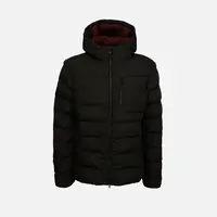 Black Men's Quilted Jacket Geox Snake - Mens