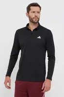 Tréninková mikina adidas Performance Training Essentials černá barva, s potiskem