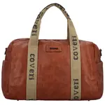 Cestovní dámská koženková taška  Coveri Gitara new, hnědá