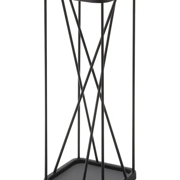Stojan na deštníky Yamazaki Nine Square černá barva