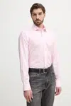 Bavlněná košile Polo Ralph Lauren růžová barva, regular, s italským límcem, 712969006