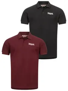 Lonsdale Men's polo shirt regular fit double pack