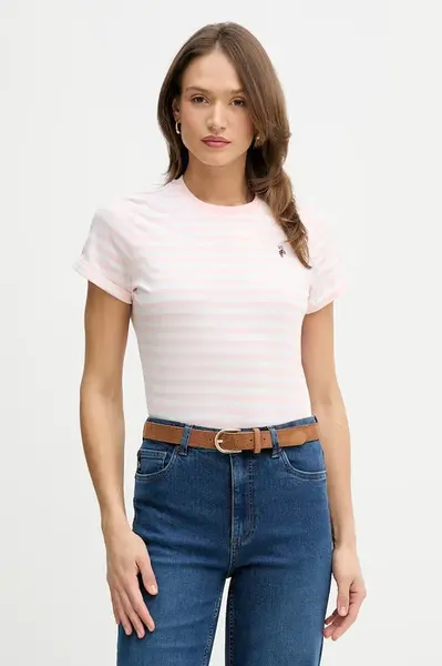 Bavlněné tričko U.S. Polo Assn. STRIPE CREW NECK