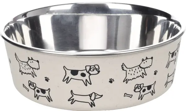 Flamingo Jappie miska z nerezové oceli - vzorovaná 450 ml