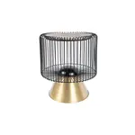 ODKLÁDACÍ STOLEK, hnědá, černá, barvy zlata