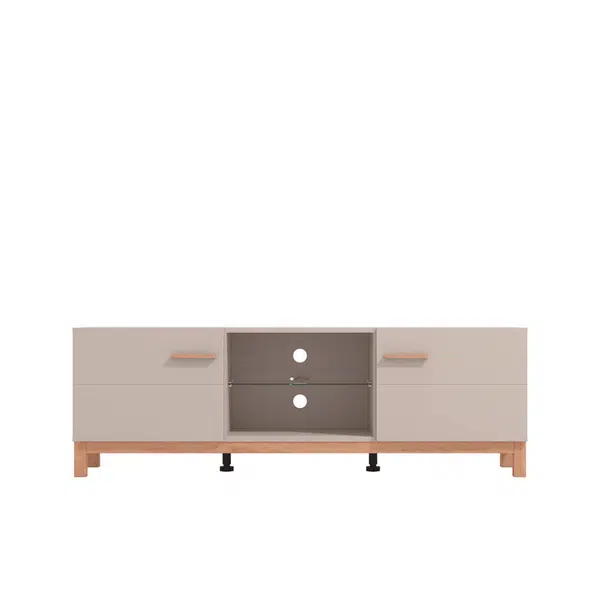 Hom`in KOMODA POD TELEVIZI, kašmírová, dub artisan, 154/41,5/50,5 cm