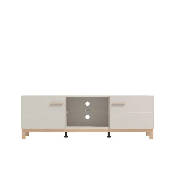 Hom`in KOMODA POD TELEVIZI, kašmírová, dub artisan, 154/50,5/41,5 cm