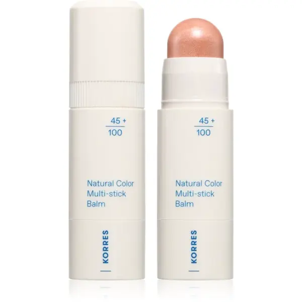 Korres Natural Color Multi-Stick Balm multifunkčné líčidlo na pery a tvár odtieň Glass Peach 4.5 g