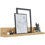 Linea Natura NÁSTĚNNÁ POLICE, jádrový dub, 154/24/24 cm