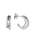 Vuch Elegantní kruhové náušnice Riny Silver