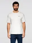 Ombre Men's t-shirt with small print on chest - white