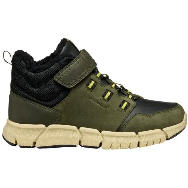 Geox J FLEXYPER B ABX Chlapecká zimní obuv, tmavě zelená, velikost