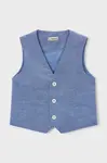 Dětská vesta s příměsí lnu Mayoral