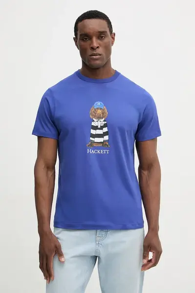 Bavlněné tričko Hackett London