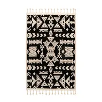 KOBEREC S VYSOKÝM VLASEM, 160/230 cm, černá