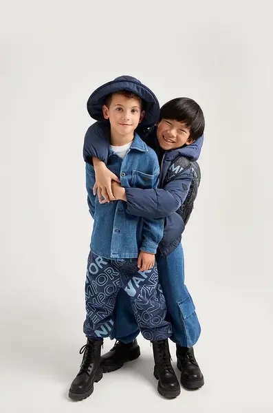 Dětská riflová bunda Emporio Armani