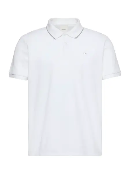 Calvin Klein Tričko  sivá / biela