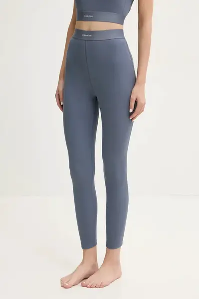 Společenské legíny Calvin Klein Underwear modrá barva, 000QS7220E