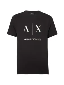 ARMANI EXCHANGE Tričko  čierna / biela