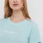 Bavlněné tričko Pepe Jeans LORETTE tyrkysová barva, PL505827