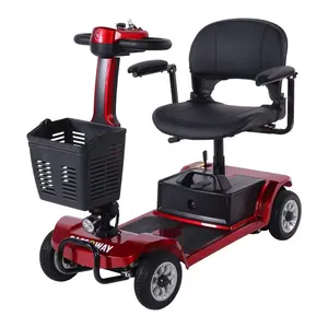 Racceway Elektrický čtyřkolový vozík SPLIT, vínový