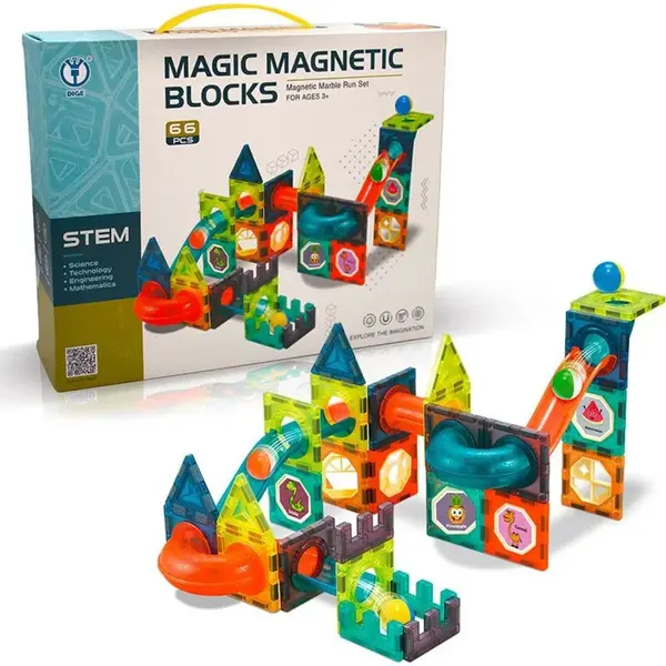 HM Studio Guličková dráha magnetická stavebnica 66 ks