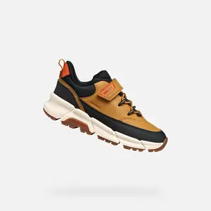 Light brown boys' sneakers Geox Flexyper Plus - Boys