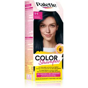 Schwarzkopf Palette Color Shampoo tónovací šampón odtieň 1-1 Blue Black 50 ml
