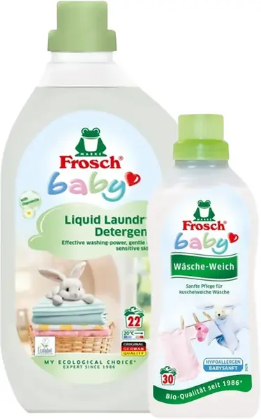 FROSCH Baby Prací prostriedok 1500 ml + Hypoalergénne plákadlo 750 ml