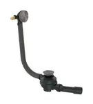 Axor Exafill - Vaňová odtoková a prepadová súprava s napúšťaním, dĺžka 85 cm, kefovaný čierny chróm 42540340