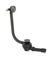 Axor Exafill - Vaňová odtoková a prepadová súprava s napúšťaním, dĺžka 85 cm, kefovaný čierny chróm 42540340