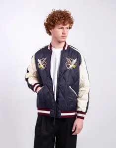 Taion Reversible "Skajan" Down Jacket D.NAVY/OFF×BK/MOCHA M