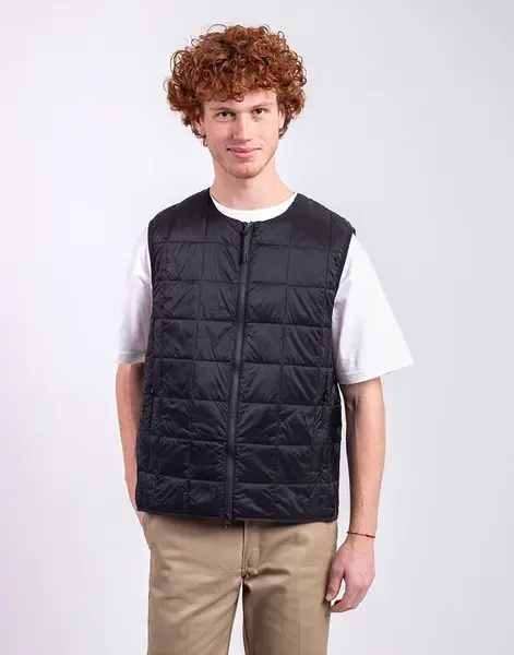 Taion Crew Neck Zip Down Vest BLACK L