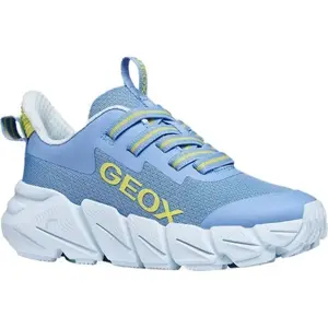 Geox J FLEXYPER FAST A Dievčenská voľnočasová obuv, svetlomodrá, veľkosť