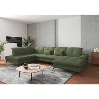 Sit & More SEDACÍ SOUPRAVA, textil, olivově zelená