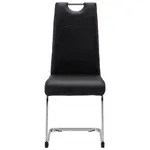 P & B HOUPACÍ ŽIDLE, vzhled kůže, černá, barvy chromu